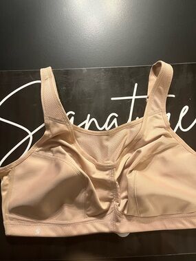 Glamorise Nude Supportive Wireless Sports Bra Size 44C